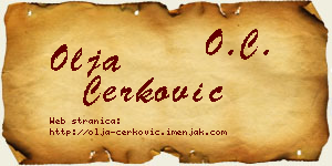 Olja Čerković vizit kartica